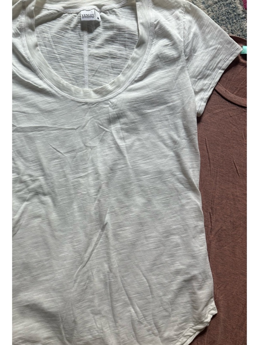 Venley & Chris & Carol & Coco Main medium t shirt set mustard cream & mauve (3) - Picture 5 of 14